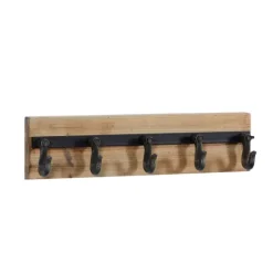 Kirkland's Home Warm Brown Industrial Iron Wall Hooks- Hooks