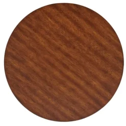 Kirkland's Home Warm Chestnut Wood Round Accent Table- Accent & End Tables
