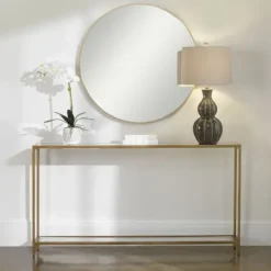 Kirkland's Home Warm En Mirrored Top Console Table- Entryway Furniture