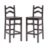 Kirkland's Home Warm Ladder Back Bar Stools, Set Of 2- Bar Stools & Counter Height Stools