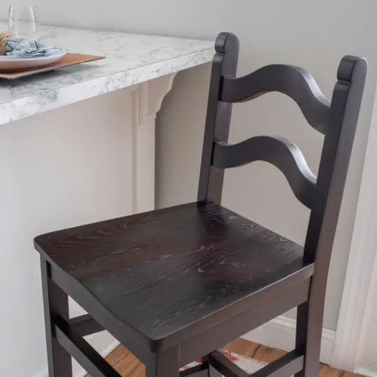Kirkland's Home Warm Ladder Back Bar Stools, Set Of 2- Bar Stools & Counter Height Stools