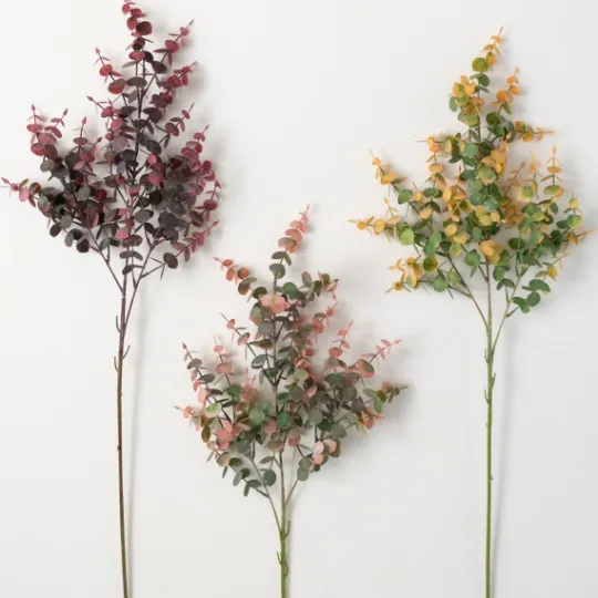 Kirkland's Home Warm Toned Eucalyptus Stems, Set Of 3- Stems & Bouquets