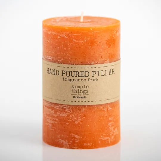 Kirkland's Home Warm Unscented Pillar Candle, 3X6 In.- Candles