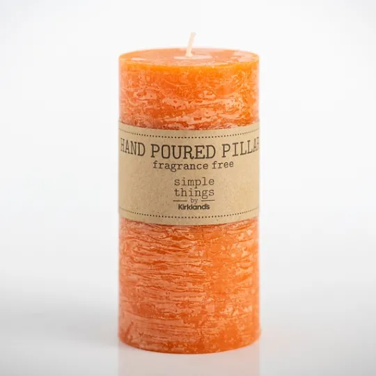 Kirkland's Home Warm Unscented Pillar Candle, 4X6 In.- Candles