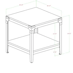 Kirkland's Home Wash Angle Iron Accent Tables, Set Of 2- Accent & End Tables