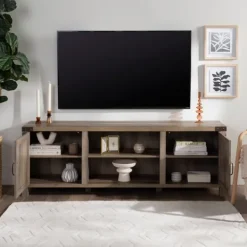 Kirkland's Home Wash Barn Door Tv Stand- Tv Stands & Media Consoles