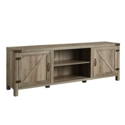 Kirkland's Home Wash Barn Door Tv Stand- Tv Stands & Media Consoles