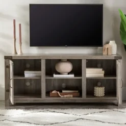 Kirkland's Home Wash Barn Doors Tv Stand- Tv Stands & Media Consoles