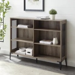 Kirkland's Home Wash Bookshelf With Mesh Sides- Bookshelves