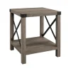 Kirkland's Home Wash Industrial X-Frame Accent Table- Accent & End Tables