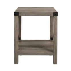 Kirkland's Home Wash Industrial X-Frame Accent Table- Accent & End Tables