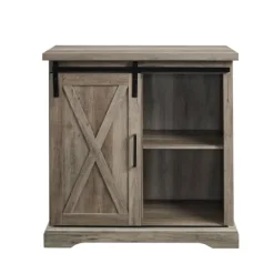 Kirkland's Home Wash Sliding Barn Door Cabinet- Cabinets & Sideboards