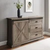 Kirkland's Home Wash Sliding Barn Door Sideboard- Cabinets & Sideboards