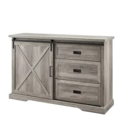 Kirkland's Home Wash Sliding Barn Door Sideboard- Cabinets & Sideboards