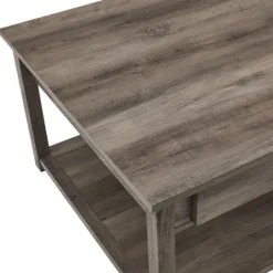 Kirkland's Home Wash Square Coffee Table- Coffee Tables
