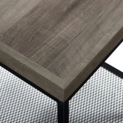 Kirkland's Home Wash Square Tray Style Top Accent Table- Accent & End Tables