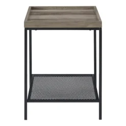 Kirkland's Home Wash Square Tray Style Top Accent Table- Accent & End Tables