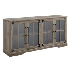 Kirkland's Home Wash Window 4-Door Tv Stand- Tv Stands & Media Consoles