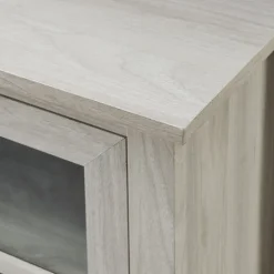 Kirkland's Home Wash Windowpane Fireplace Cabinet- Tv Stands & Media Consoles