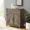 Kirkland's Home Wash Wooden And Metal Barn Door Cabinet- Cabinets & Sideboards