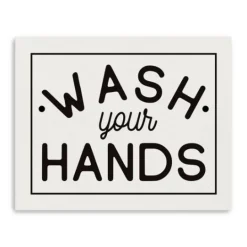 Kirkland's Home Wash Your Hands Giclee Canvas Art Print, 20X16 In.- Wall Quotes & Signs