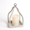Kirkland's Home Washed Beaded Open Lantern, 16 In.- Lanterns