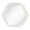 Kirkland's Home Washed Hexagon Frame Mirror- Decorative Mirrors