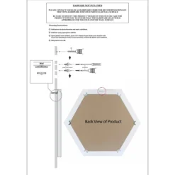 Kirkland's Home Washed Hexagon Frame Mirror- Decorative Mirrors