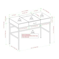 Kirkland's Home Washed Lift Top Storage Desk- Office Furniture