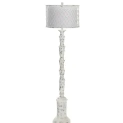 Kirkland's Home Washed Resin Encased Shade Floor Lamp- Floor Lamps