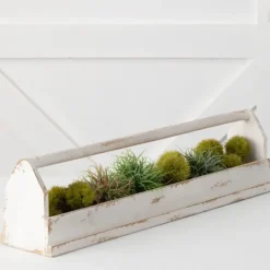 Kirkland's Home Washed Wooden Tray With Handle- Decorative Trays