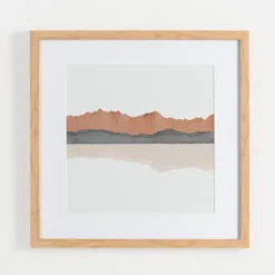 Kirkland's Home Watercolor Desert Range Framed Art Print- Framed Art