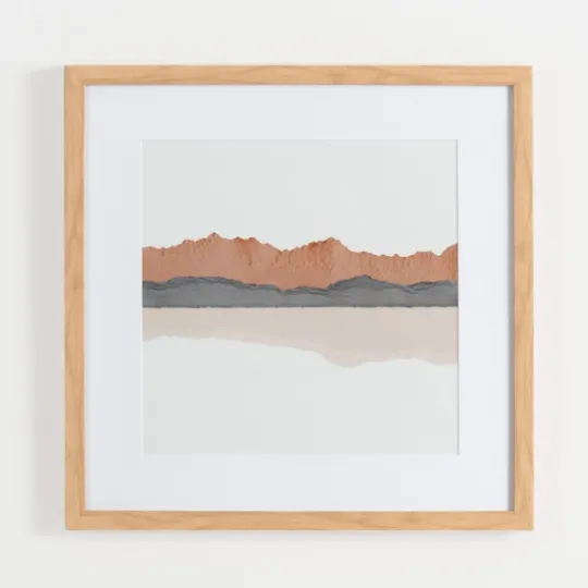 Kirkland's Home Watercolor Desert Range Framed Art Print- Framed Art