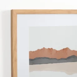Kirkland's Home Watercolor Desert Range Framed Art Print- Framed Art