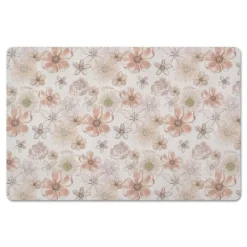 Kirkland's Home Watercolor Flowers Kitchen Mat- Kitchen & Floor Mats