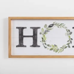 Kirkland's Home Watercolor Home Wreath Wall Plaque- Wall Quotes & Signs
