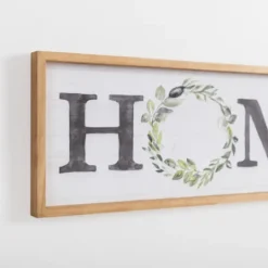 Kirkland's Home Watercolor Home Wreath Wall Plaque- Wall Quotes & Signs