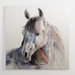 Kirkland's Home Watercolor Horse Canvas Art Print- Canvas Art