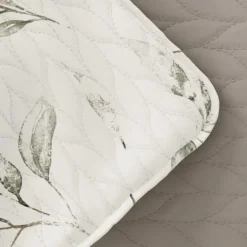 Kirkland's Home Watercolor Leaves Reversible 3-Pc. Queen Quilt Set- Quilts