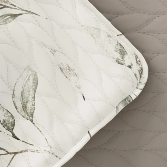 Kirkland's Home Watercolor Leaves Reversible 3-Pc. Queen Quilt Set- Quilts