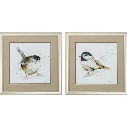 Kirkland's Home Watercolor Mountain Framed Art Prints, Set Of 2- Framed Art