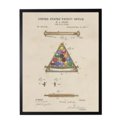 Kirkland's Home Watercolor Pool Ball Frame Framed Art Print- Framed Art