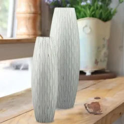 Kirkland's Home Wave Wood Vase, 16 In.- Vases