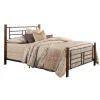 Kirkland's Home Weathered Brown Farmhouse Queen Bed- Beds & Headboards