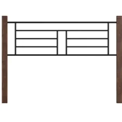 Kirkland's Home Weathered Brown Farmhouse Queen Bed- Beds & Headboards