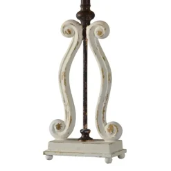 Kirkland's Home Weathered Cream Harp Table Lamps, Set Of 2- Table Lamps