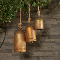 Kirkland's Home Weathered Decorative Bells, Set Of 3- Decorative Accents