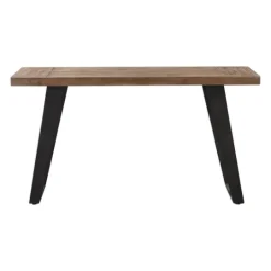 Kirkland's Home Weathered Oak And Metal Console Table- Console Tables