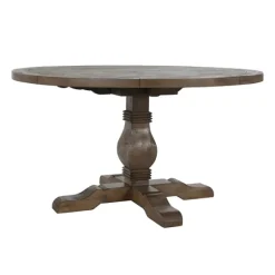 Kirkland's Home Weathered Pine Wood Dining Table- Dining Tables