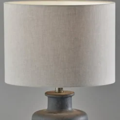 Kirkland's Home Weathered Stone Jug Table Lamp- Table Lamps